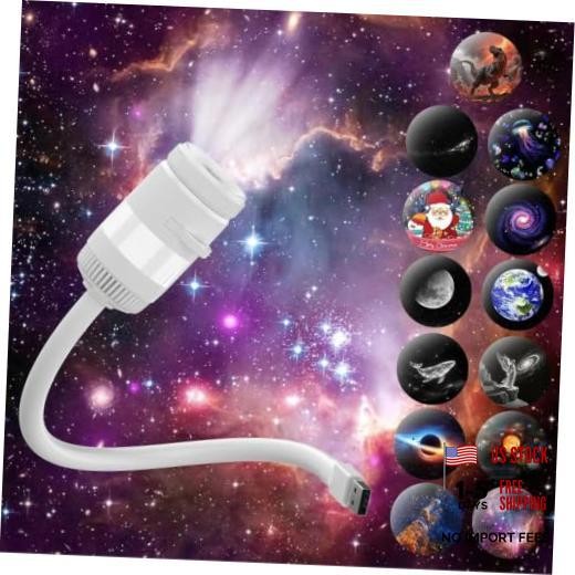 Galaxy Projector Night Light, USB Star Projector with 13 Projection Films