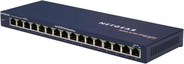 Lot of 24 NETGEAR ProSAFE FS116 16-Port Fast Ethernet Switches -NEW