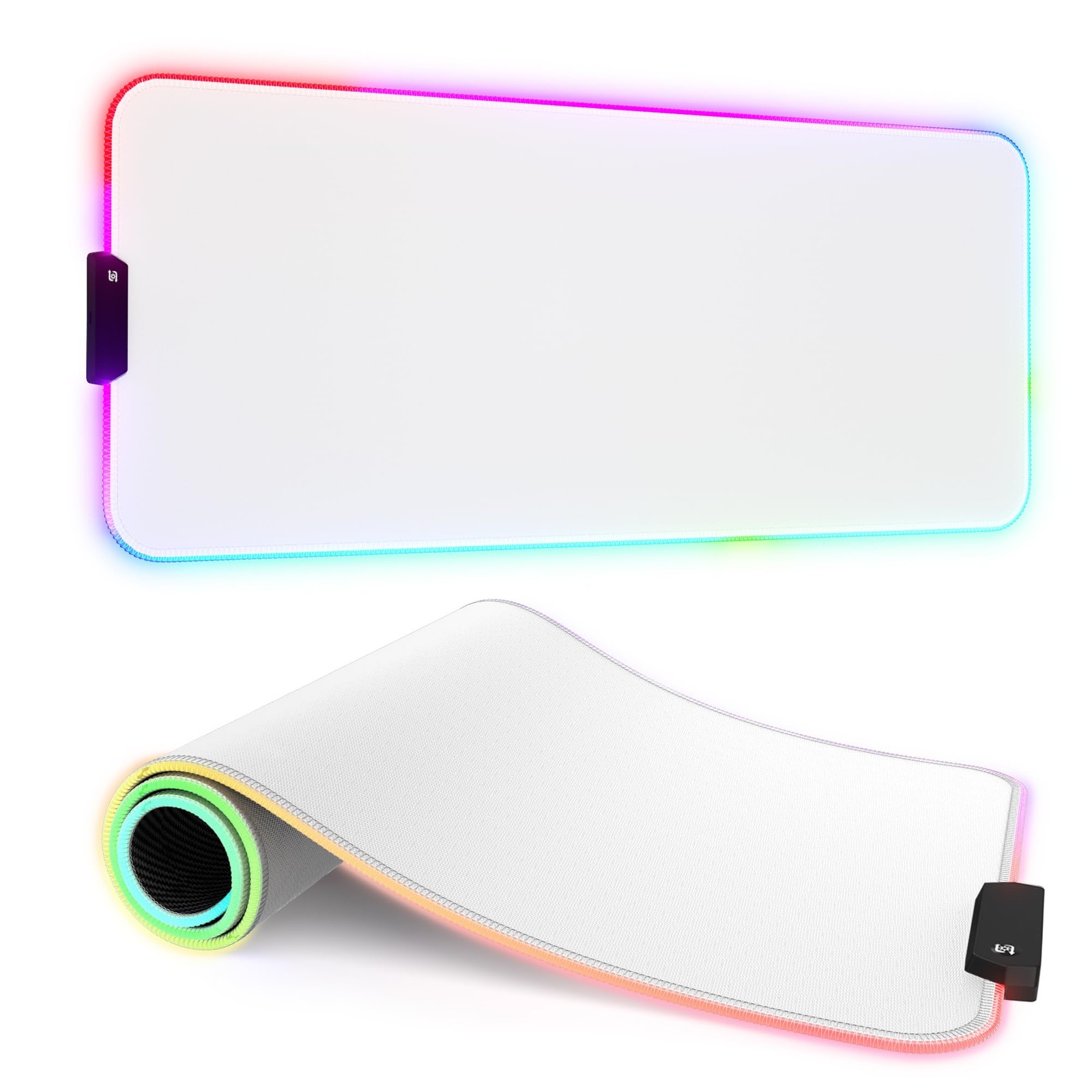 ITNRSIIET RGB Gaming Mouse Pad, Full Desk XL Extended X-Large, White