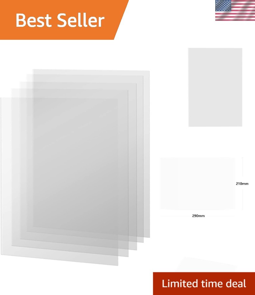 Durable A4 Size FEP Film (6 PCS) - Compatible with ELEGOO & Photon Printers