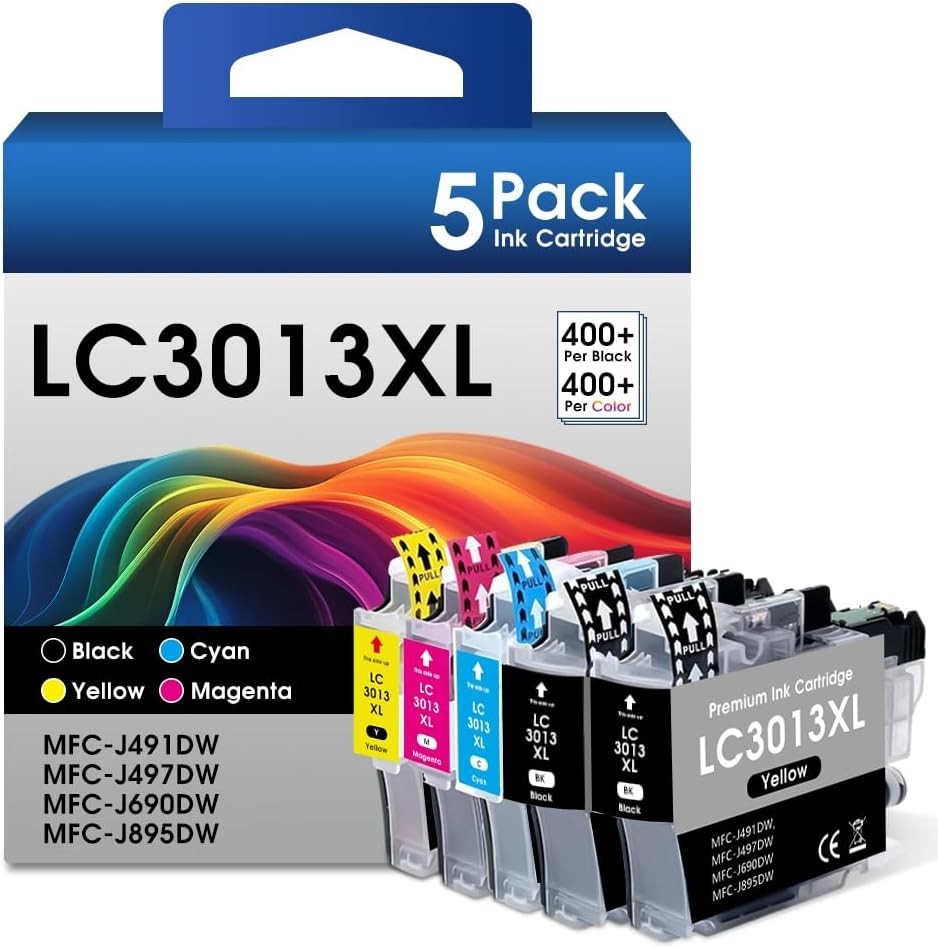 LC3013XL Ink Cartridges Replacement for Brother LC3013 XL LC3011 LC3013BK Printe