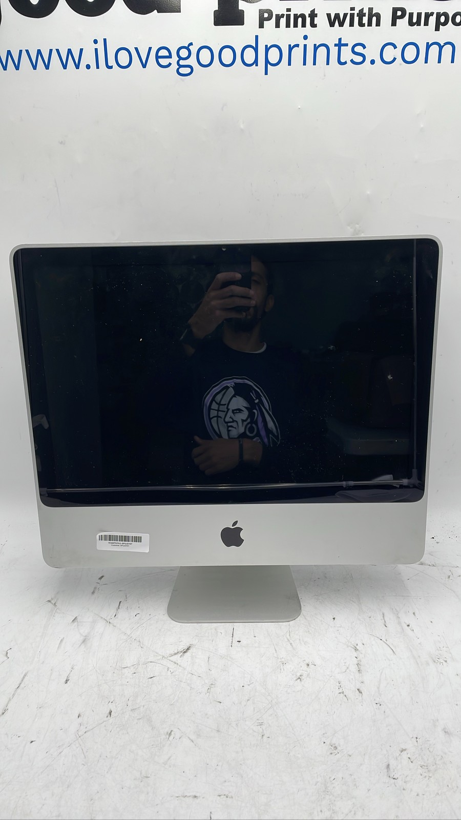 Apple iMac 20" A1224 EMC 2210 Intel Core 2 Duo Silver Early 2008 AIO for Parts