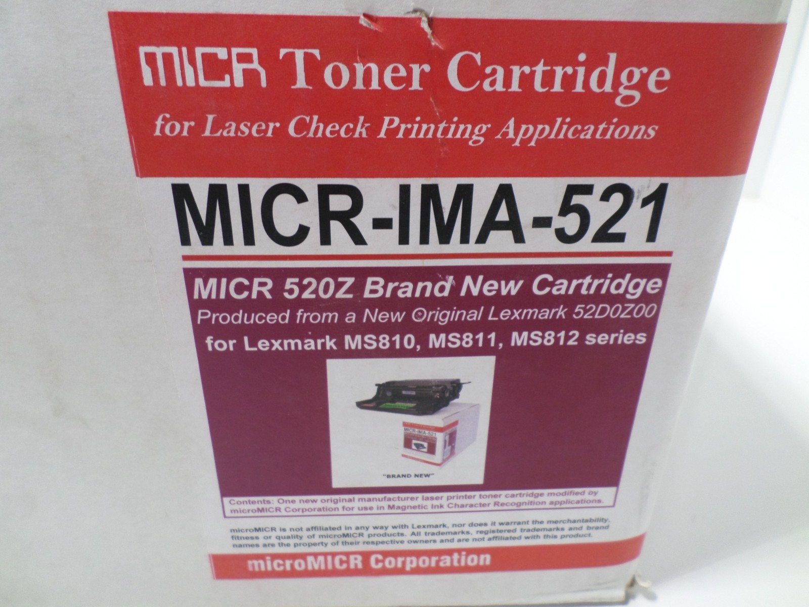 MICR-IMA-521 Imaging Unit For Use In Lexmark  52D0200 MS810 MS811 MS812 series