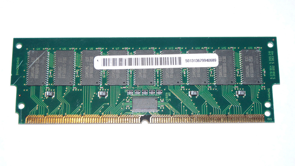 M344C0883CT3-C60S0 Samsung 128MB PC100 100MHz 60ns ECC 200-Pin DIMM Memory 