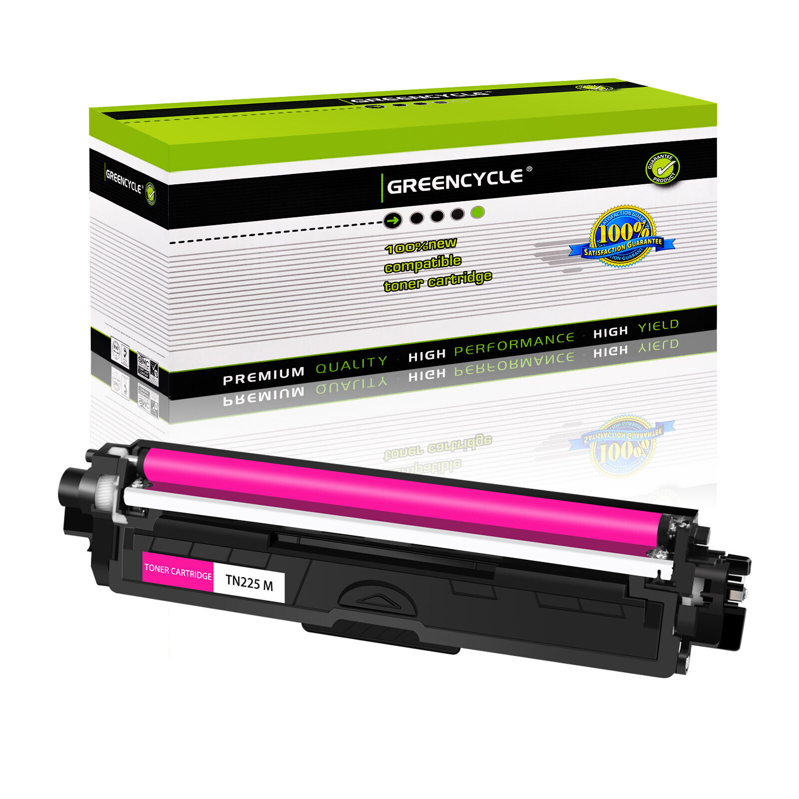 1× TN225M Magenta Toner Cartridge Compatible with Brother MFC-9130CW MFC-9330CDW
