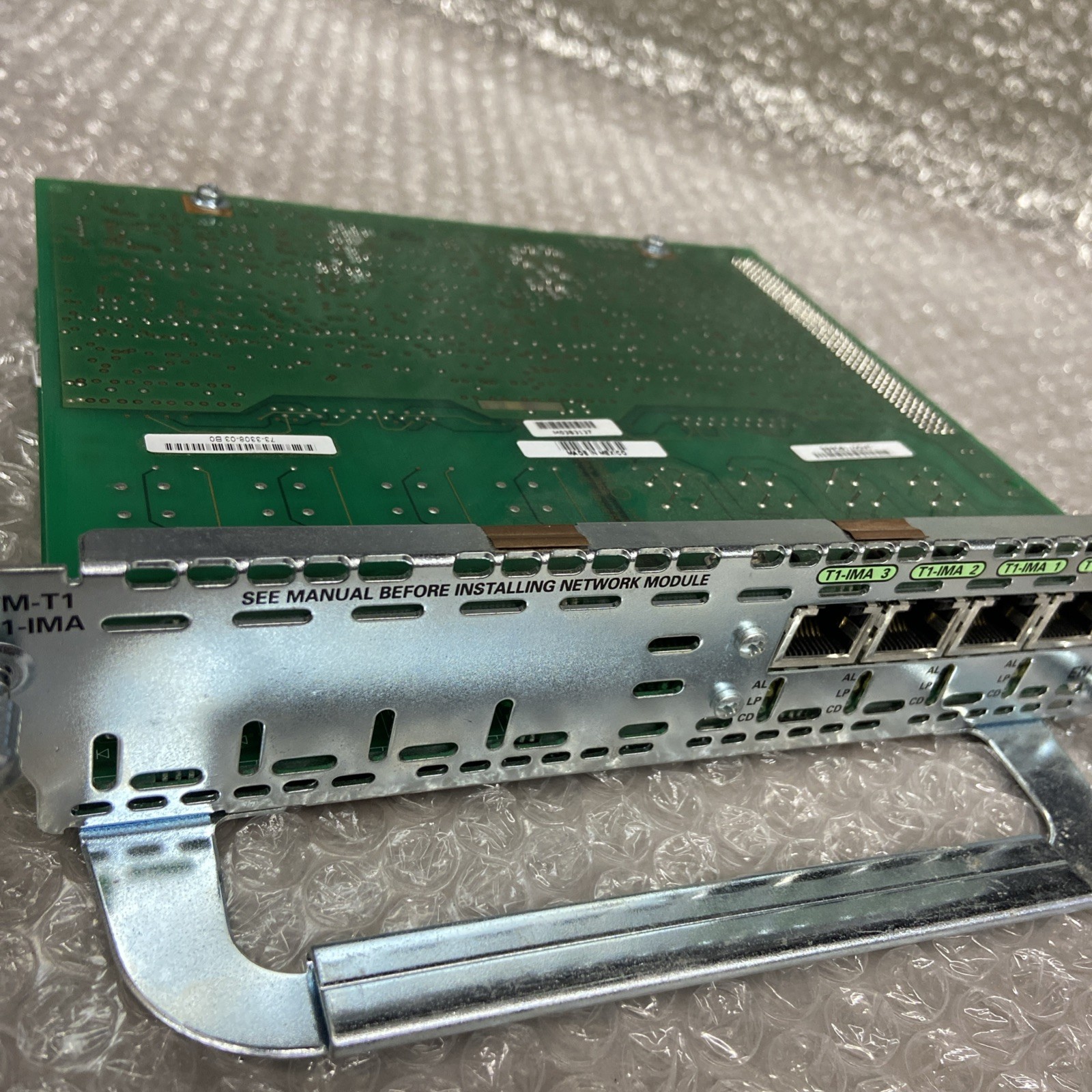 Cisco, NM-4T1-IMA, ATM-T1-4T1-IMA 4 PORT T1 ATM NETWORK MODULE MINT 800-03974-03