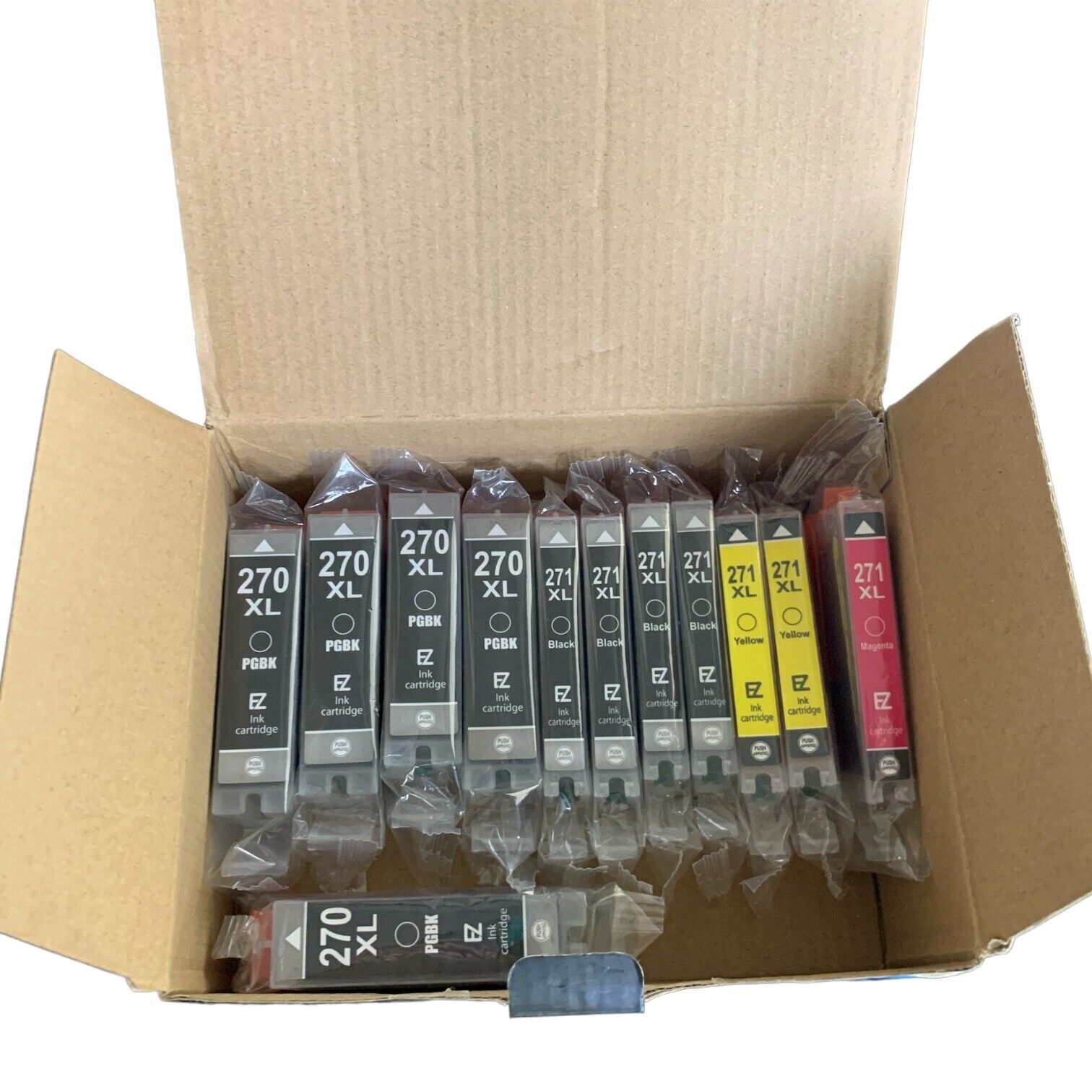 Custom 12 Pack EZInk Compatible Ink Cartridges Canon 270XL 271XL New Sealed 71A