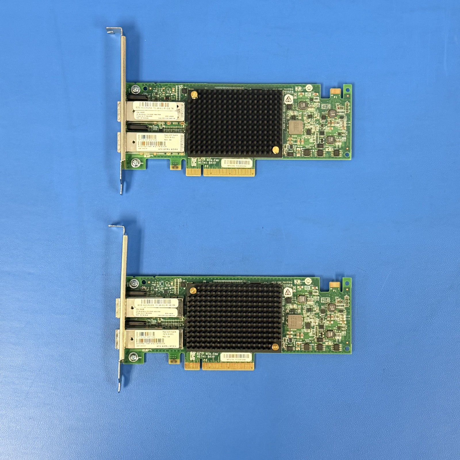 2 HP StoreFabric CN1200E Dual-Port 10GbE SFP+ Network Adapter P/N: 767078-001