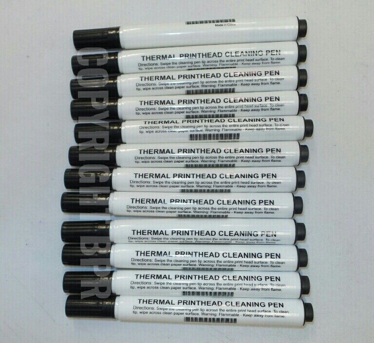 Zebra 12Pack Thermal Printhead Cleaning Pen P/N: AN11209-1