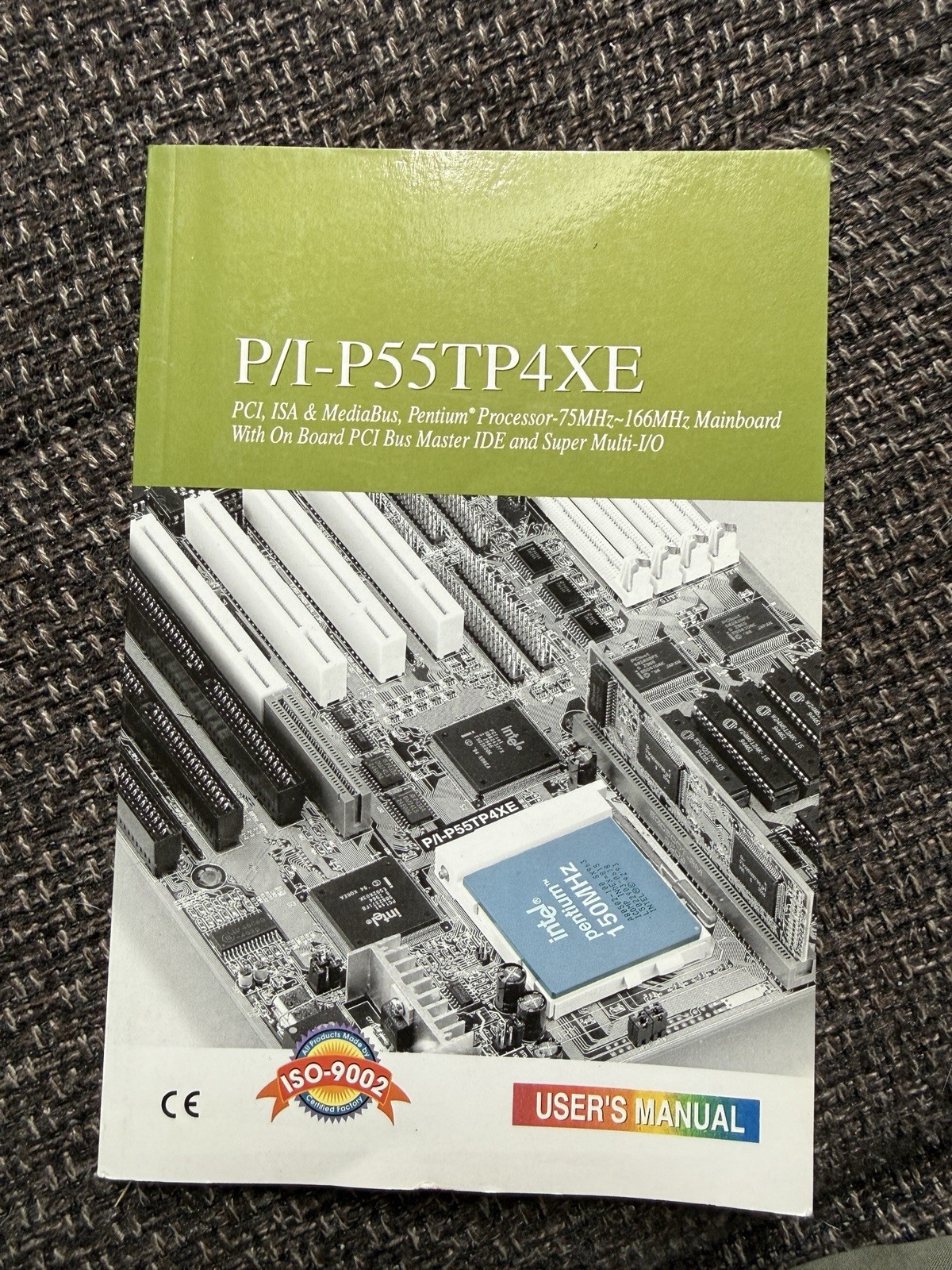 ASUS P/I-P55TP4XE Original Manual 1995 Pentium Motherboard Retro PC Vintage