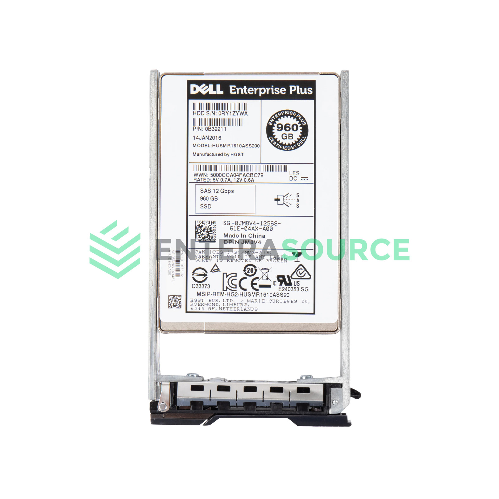 Dell Compellent JM8V4-CML 960GB SAS SSD 2.5" 12Gbps RI Solid State Drive