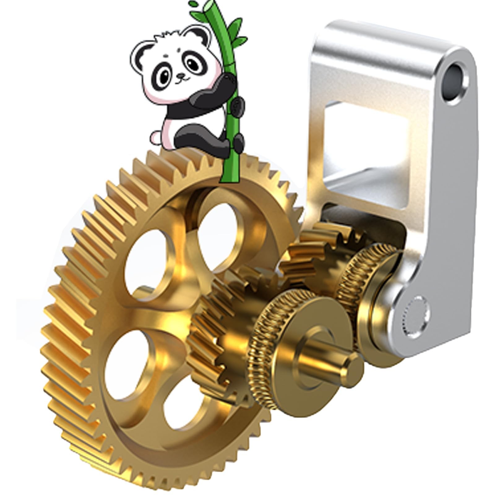 BIQU Panda Claw Extruder Brass Gear for Bambu-Lab P1P,P1S,X1C,X1E M..