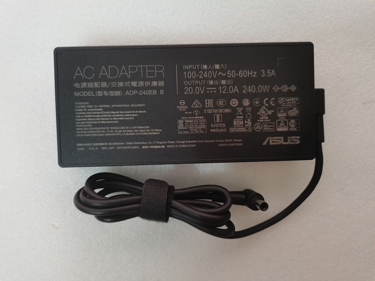Genuine 20V12A 240W ADP-240EB B For ASUS ROG Strix G17 G713QR-ES96 6.0mm Adapter