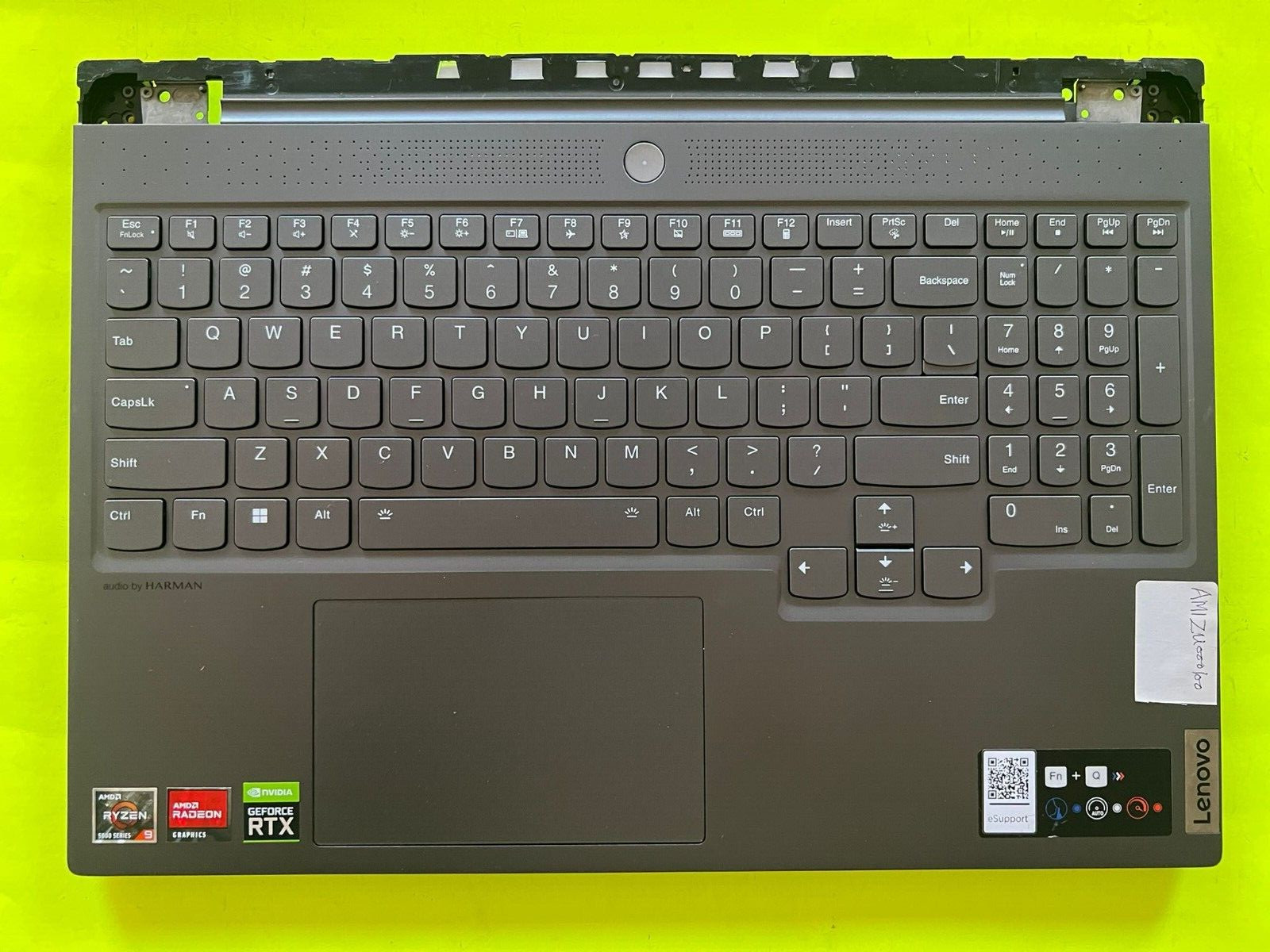 AM1ZU000100 Lenovo Y9000K R9000K Notebook Palmrest Keyboard Touchpad