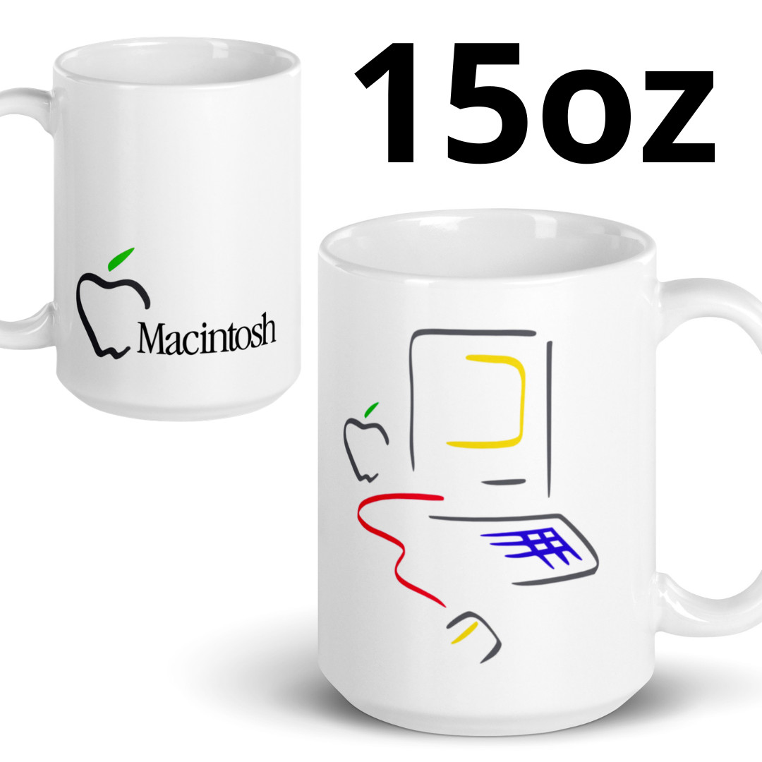 Vintage Apple Macintosh Retro Computer - Ceramic Mug 15 oz