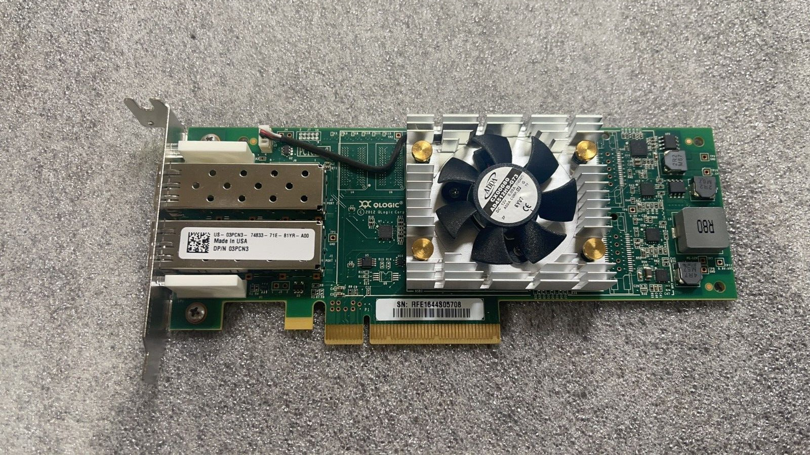Dell Qlogic 3PCN3 Dual Port 16Gbps Fibre Channel Adapter Card QLE2662L-DEL
