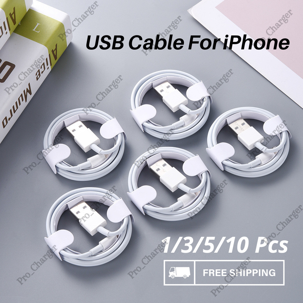 Wholesale USB Charger Cable Charging Cord For iPhone 6 7 8 XS XR X 11 12 13 14