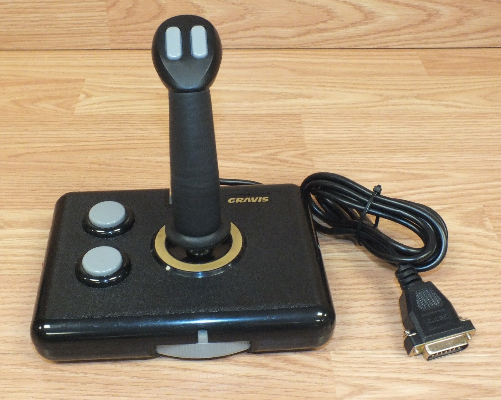 Genuine Gravis Black Multi Button Joystick For Older Computer Gaming **READ** 