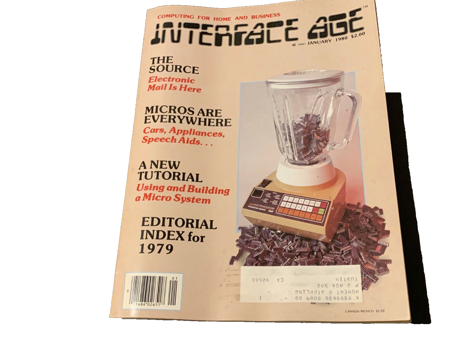 INTERFACE MAGAZINE VINTAGE JAN 1980 RARE LAST ONE QTY-1