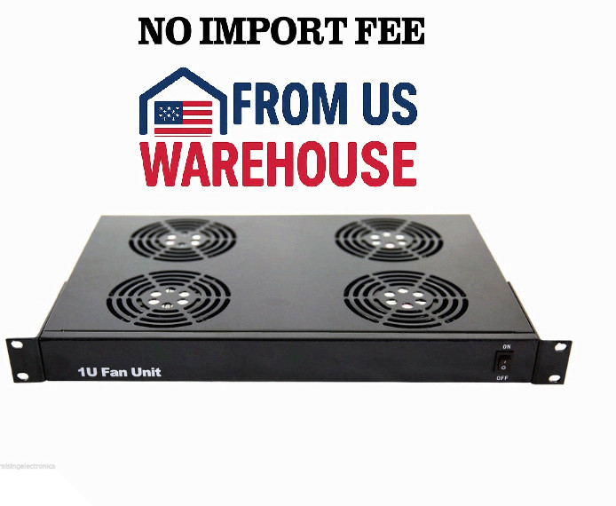 Rack Mount Server Fan Cooling System With 4 Fans 1U