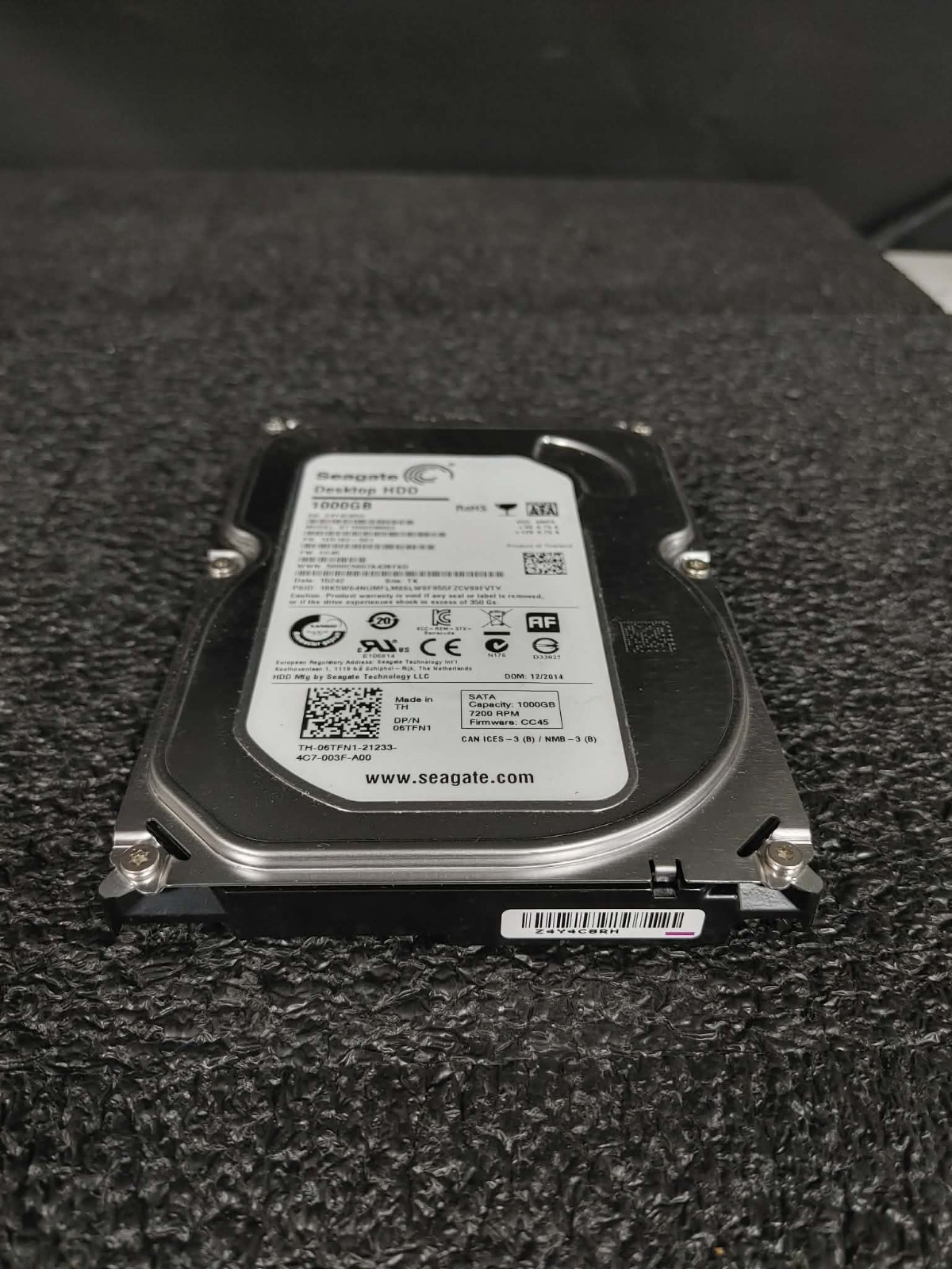 Dell 6TFN1 ST1000DM003 1TB 7.2K RPM 64MB FW CC45 DC 15242 SATA 3.5"