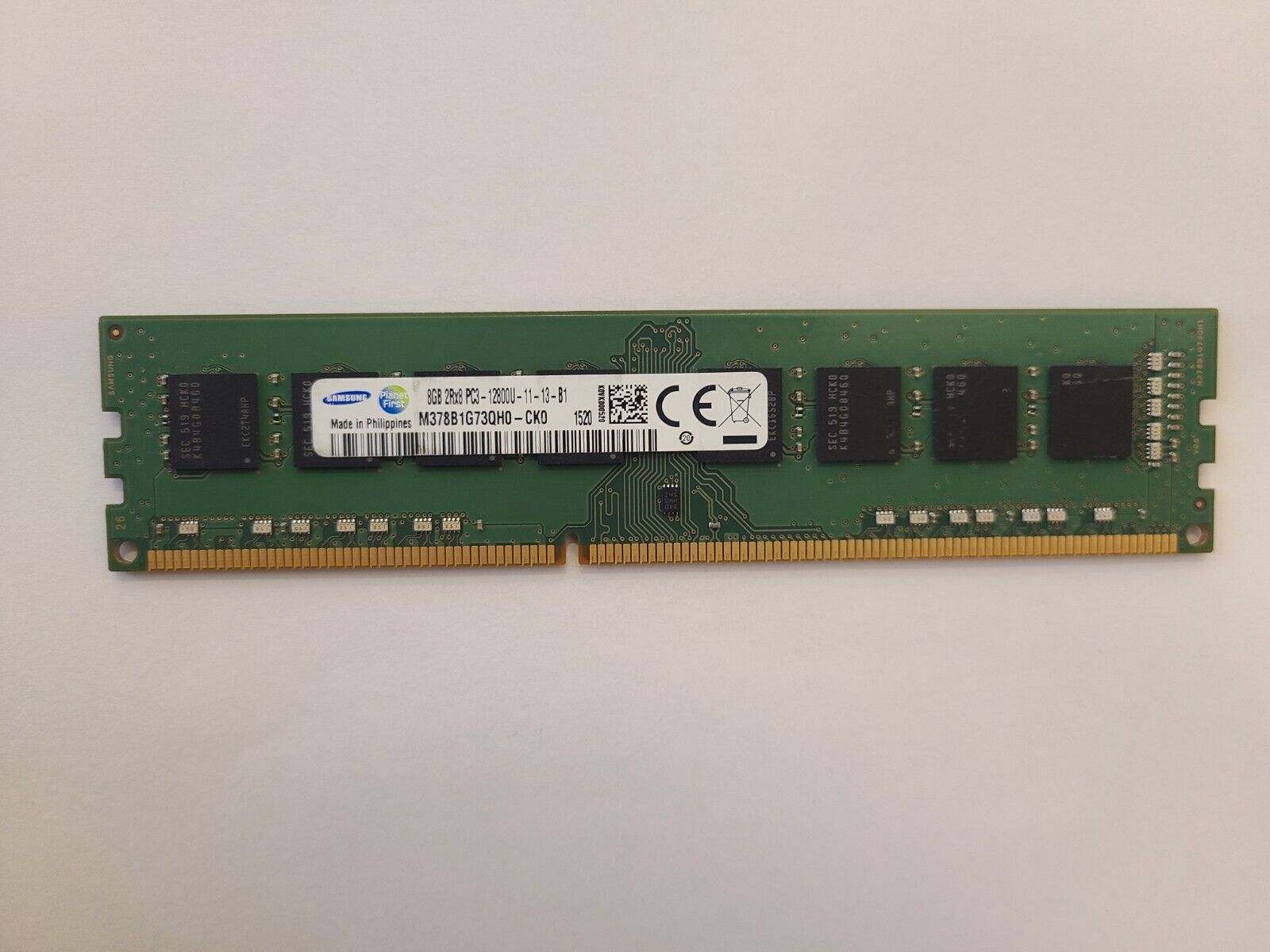 Samsung M378B1G73QH0-CK0 8GB (1x8GB) 1600MHz 240-pin DDR3 DIMM RAM Module