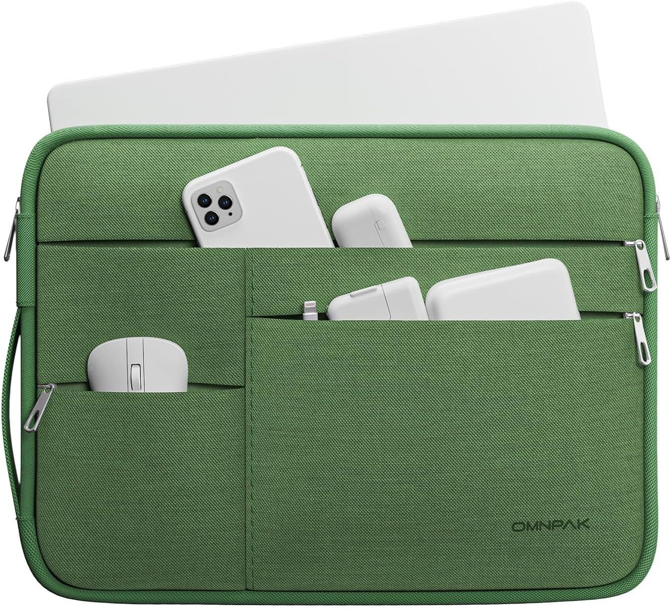 Water-Resistant 13-inch Laptop Sleeve Case for MacBook Air M5/Pro Neo A18, Green