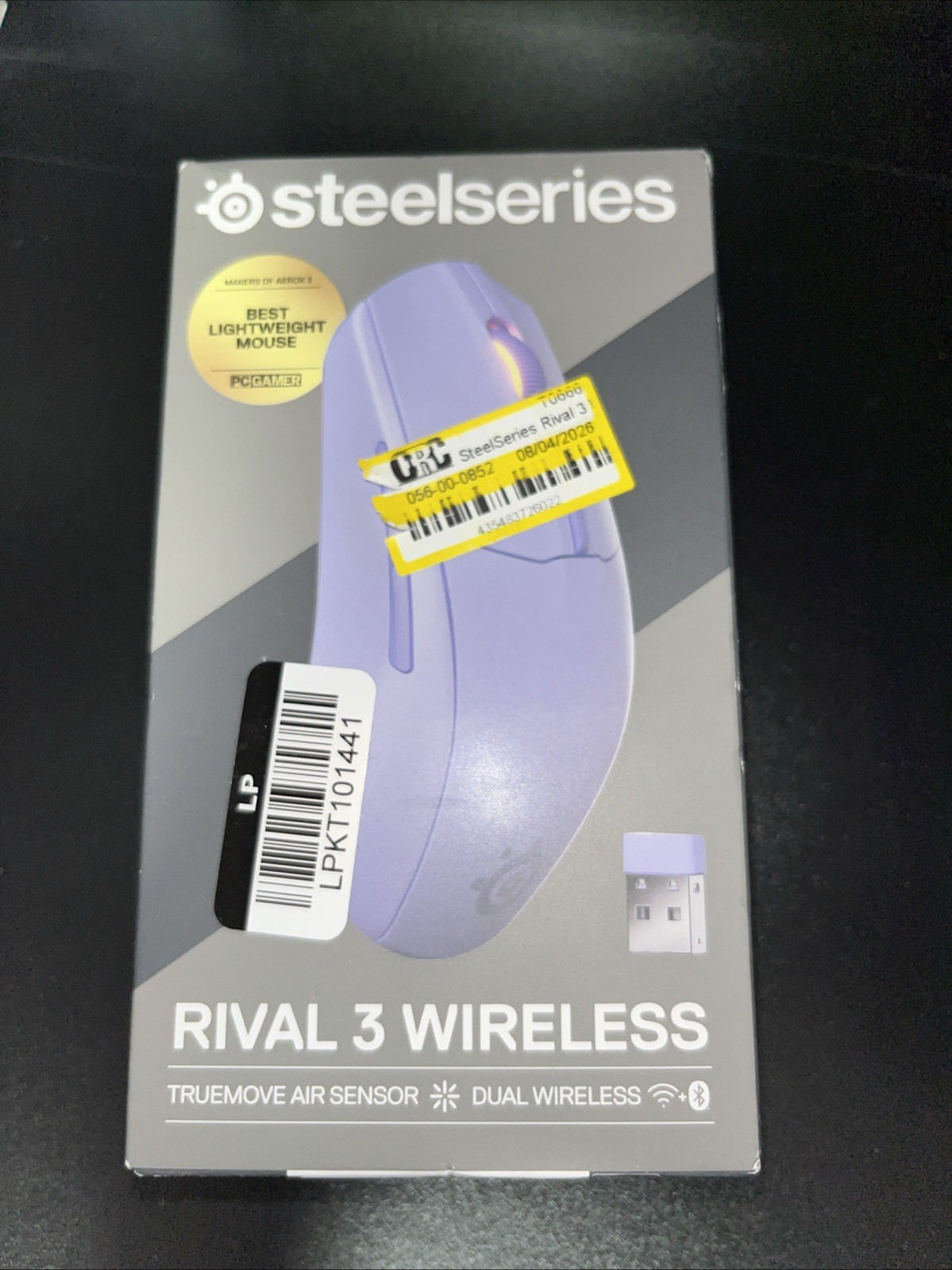 SteelSeries Rival 3 Wireless Gaming Mouse - Lavender