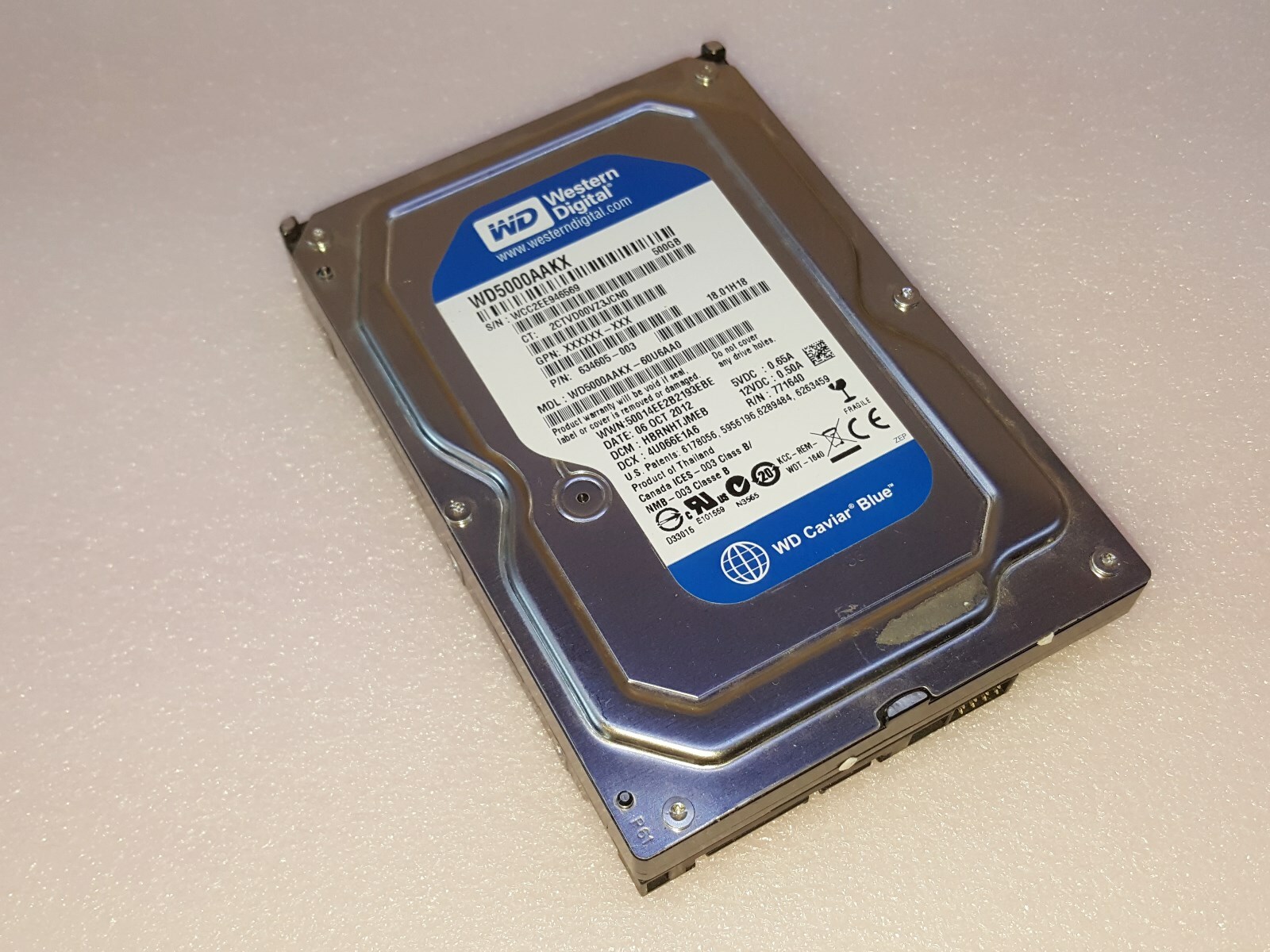 HP Pavilion p7-1246s - 500GB Hard Drive - Windows 7 ULTIMATE 64-Bit Preloaded