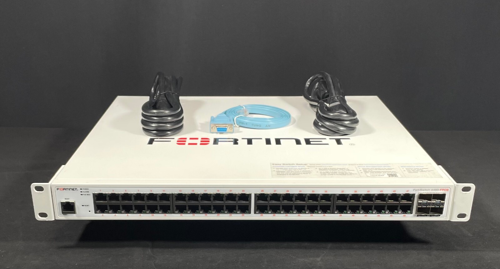 Fortinet FortiSwitch FS-448D-FPOE 48Port PoE Managed  Ethernet Switch -Fast Ship