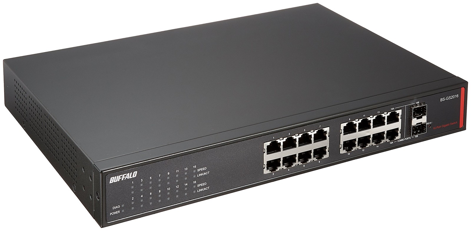 Buffalo BS-GS2016 Layer 2 Giga Smart Switch 16 Port
