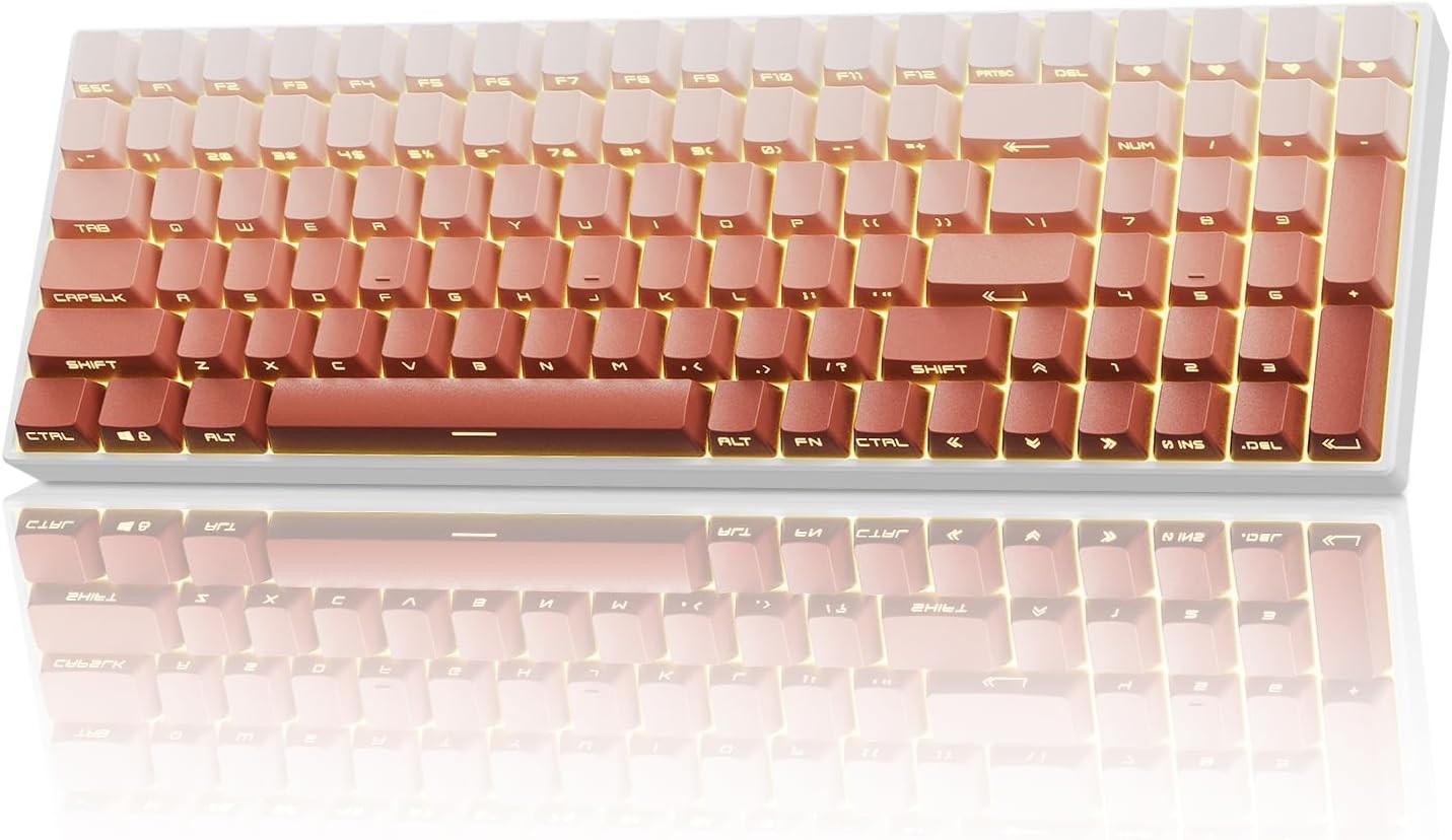 ZORNHER ZH100 Wireless Mechanical Keyboard - Blush Pink