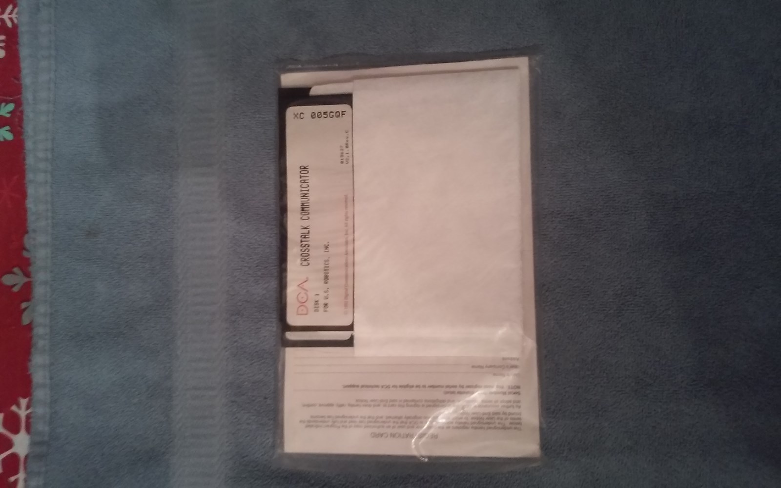 Crosstalk Communicator,v2.1.0 ,rev. c, 5.25"  for us robotics  sealed    Vintage
