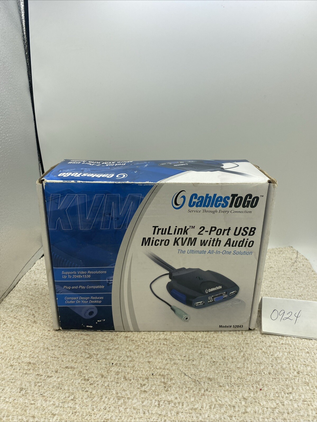 Tru Link 2 Port USB Micro KVM With Audio Model # 52043