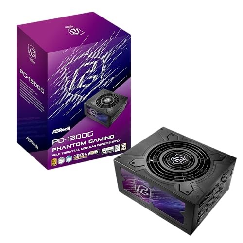 ASRock Phantom Gaming Next-Gen GPU Compatible PC Power Supply Unit PG-1300G