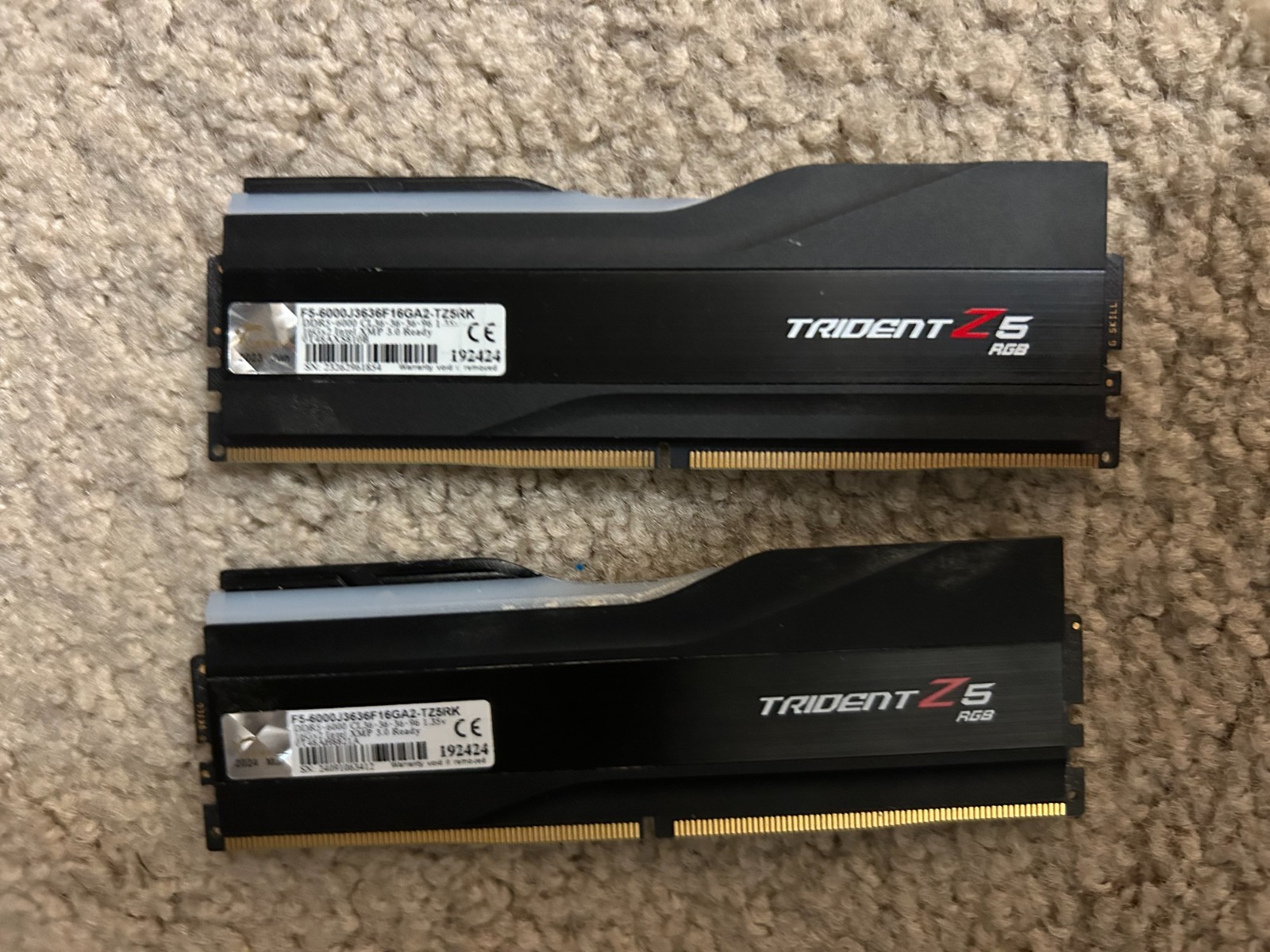 G.SKILL Trident Z5 RGB Series DDR5 RAM (Intel XMP 3.0 & AMD EXPO) 32GB (2x16GB)