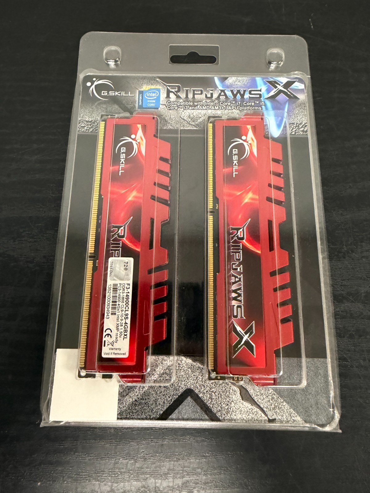 G.SKILL Ripjaws X Series 16GB (4 x 4GB) DDR3-1600 PC3-12800