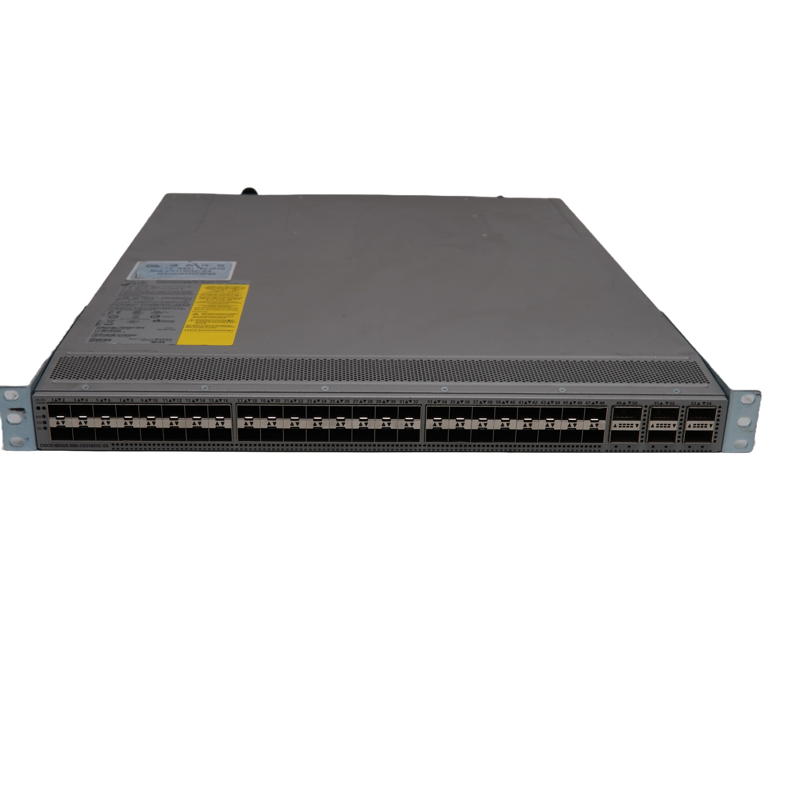 Cisco 48-Port 25G SFP+ / 6-Port 100G QSFP28 Switch N9K-C93180YC-EX (NX-OS MODE)