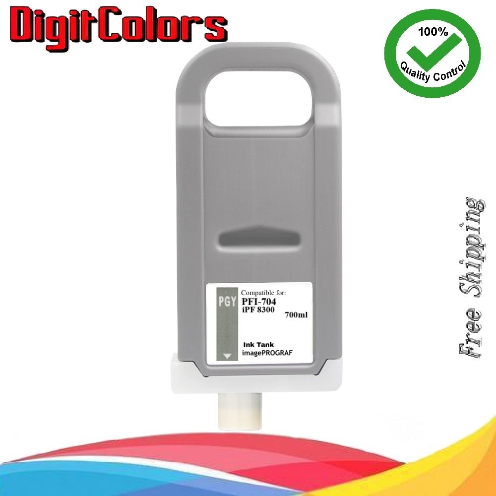 PFI-704 Photo Gray Ink Cartridge for Canon IPF 8300s 8300 PFI704PGY