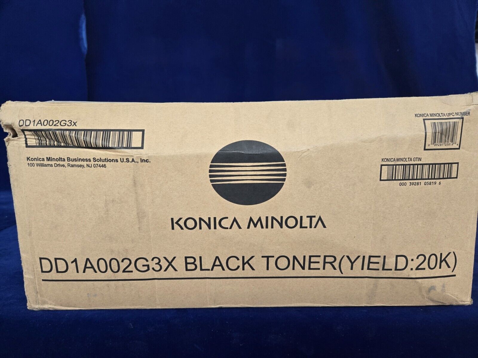 Konica Minolta DD1A002G3X, TN-219 Black Toner Cartridge 20K,  BIZHUB 25E OEM 