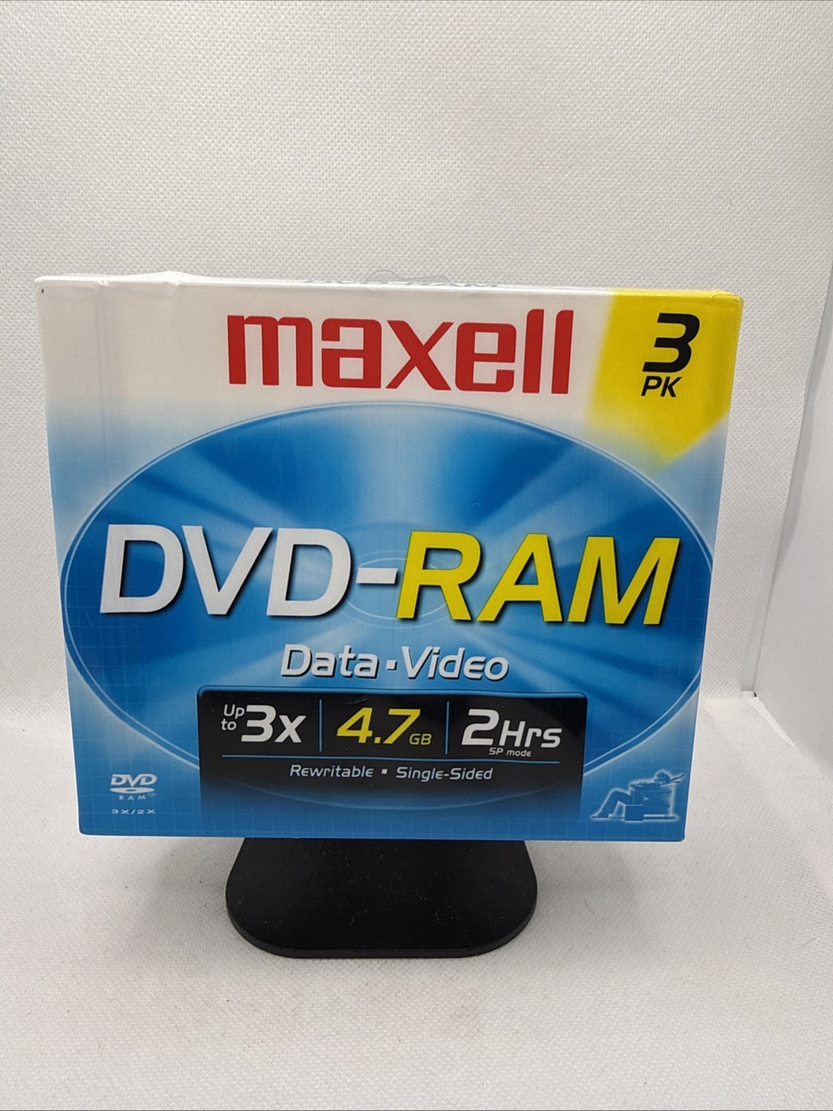 Maxell DVD-RAM Data-Video Disc Rewritable 4.7GB 2 Hours 3 Pack Sealed New