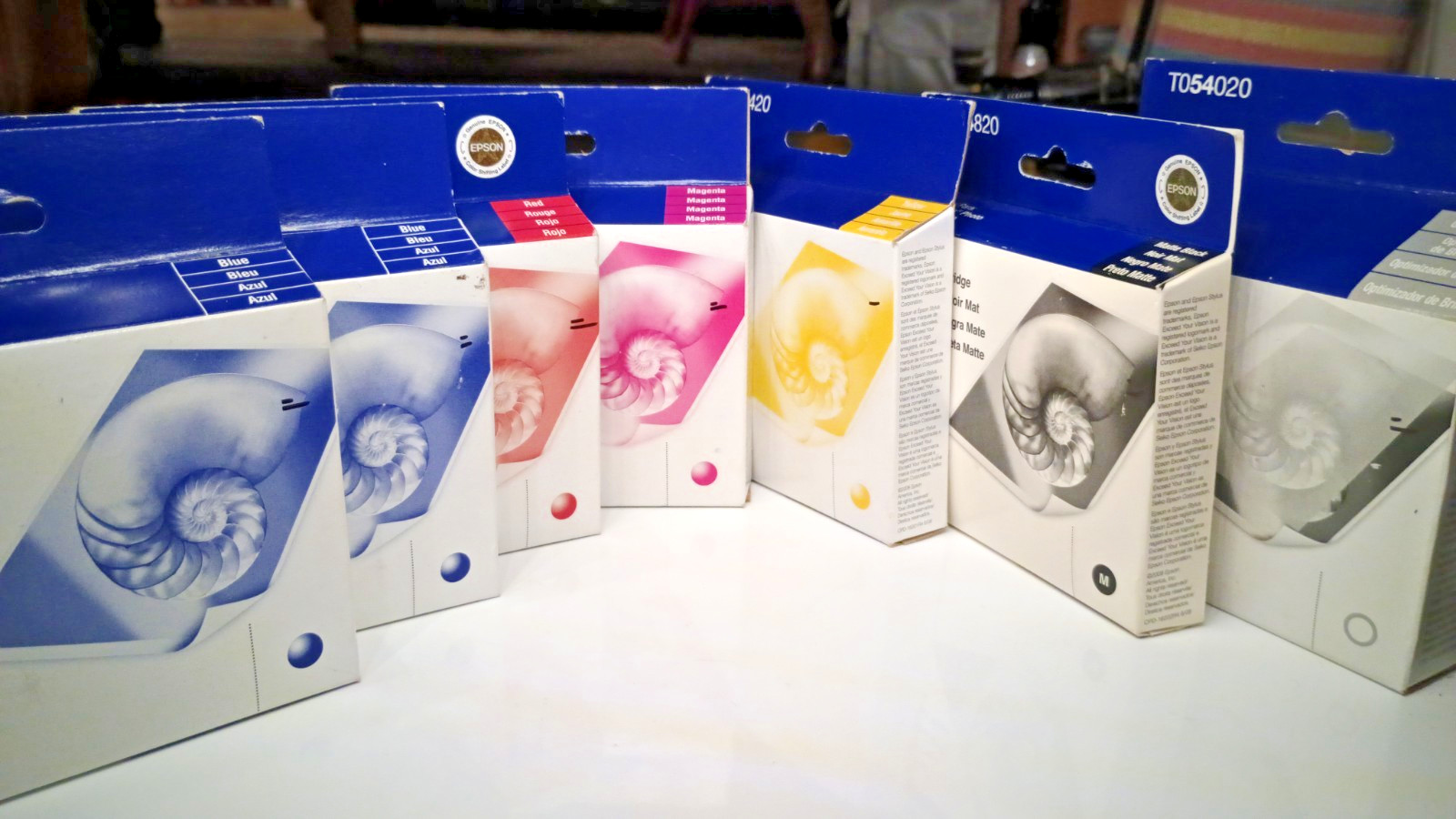 2016 Lot 7 Genuine Epson T054 54 Ink Cartridges Stylus Photo R800/R1800