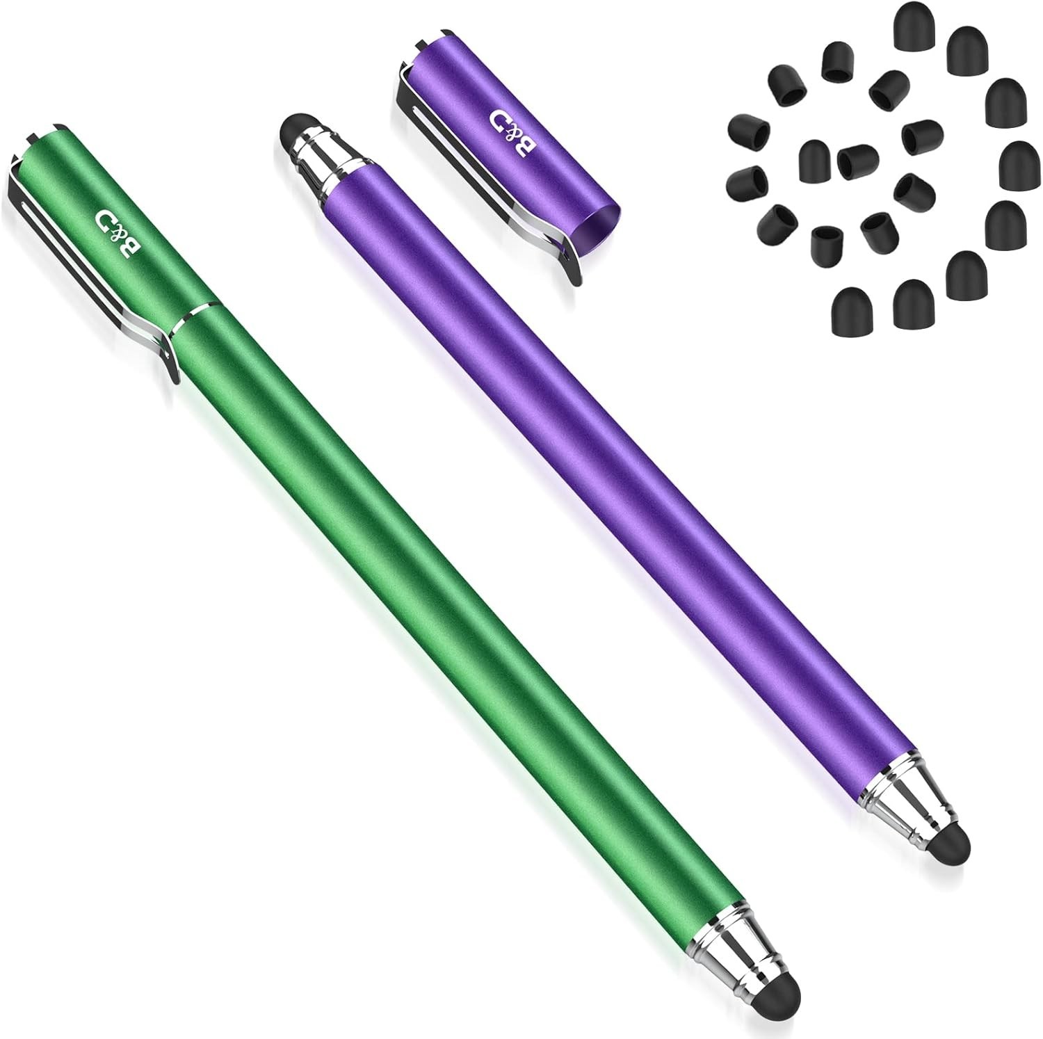2pcs Stylus Pens for Touch Screens, Stylus Pens for iPad, iPhone, Samsung Galaxy