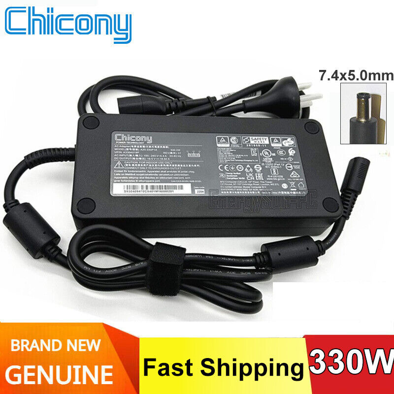 Genuine Chicony A330A014Q A20-330P1A 16.92A AC Adapter Laptop Charger 7.4×5.0mm