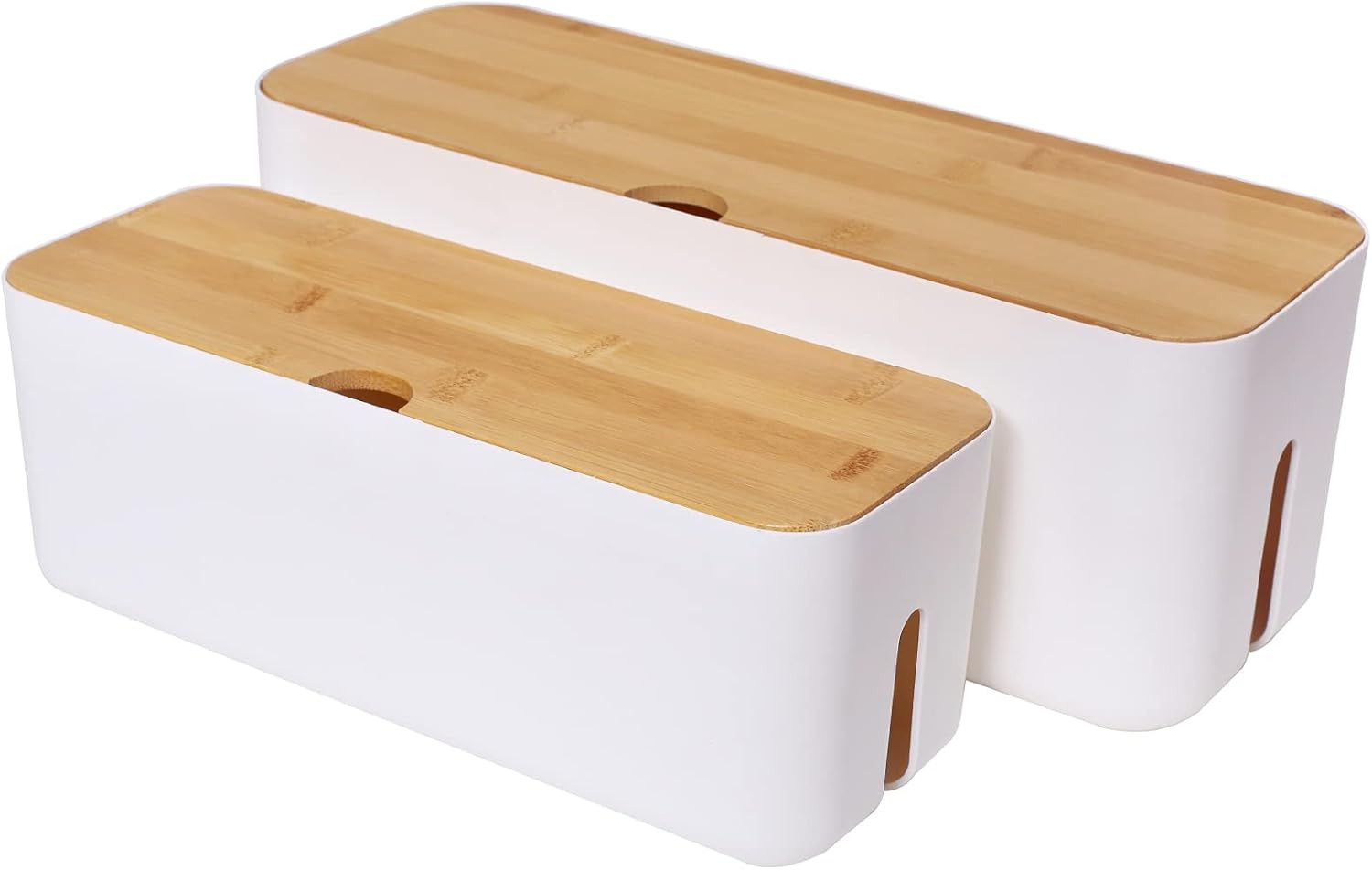 Cable Management Box Set Cable Organizer Boxes for Extension Cord Power Stripe S