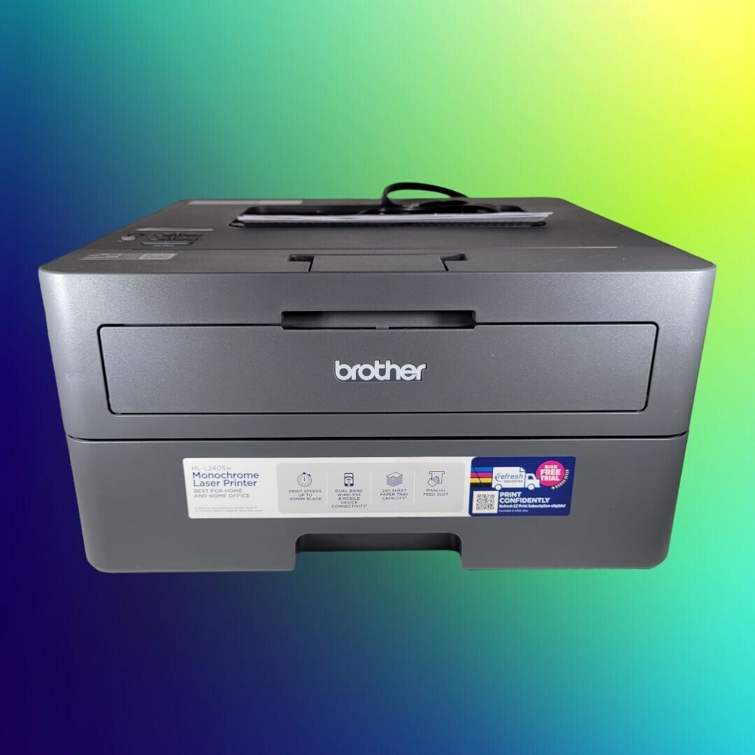 Brother Wireless HL-L2405W Compact Monochrome Laser Printer LOW 136 PAGE COUNT