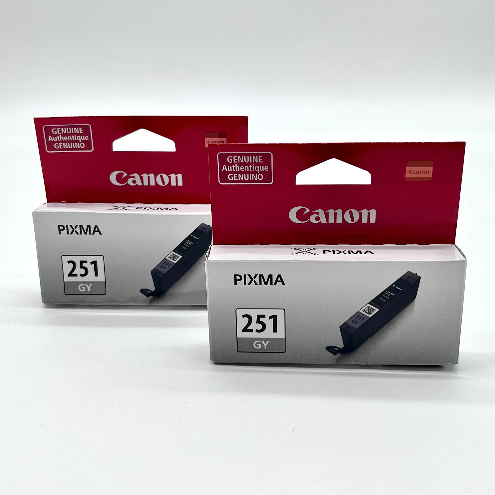 Canon Pixma 251 Gray Genuine Ink Cartridge (2 Pack)