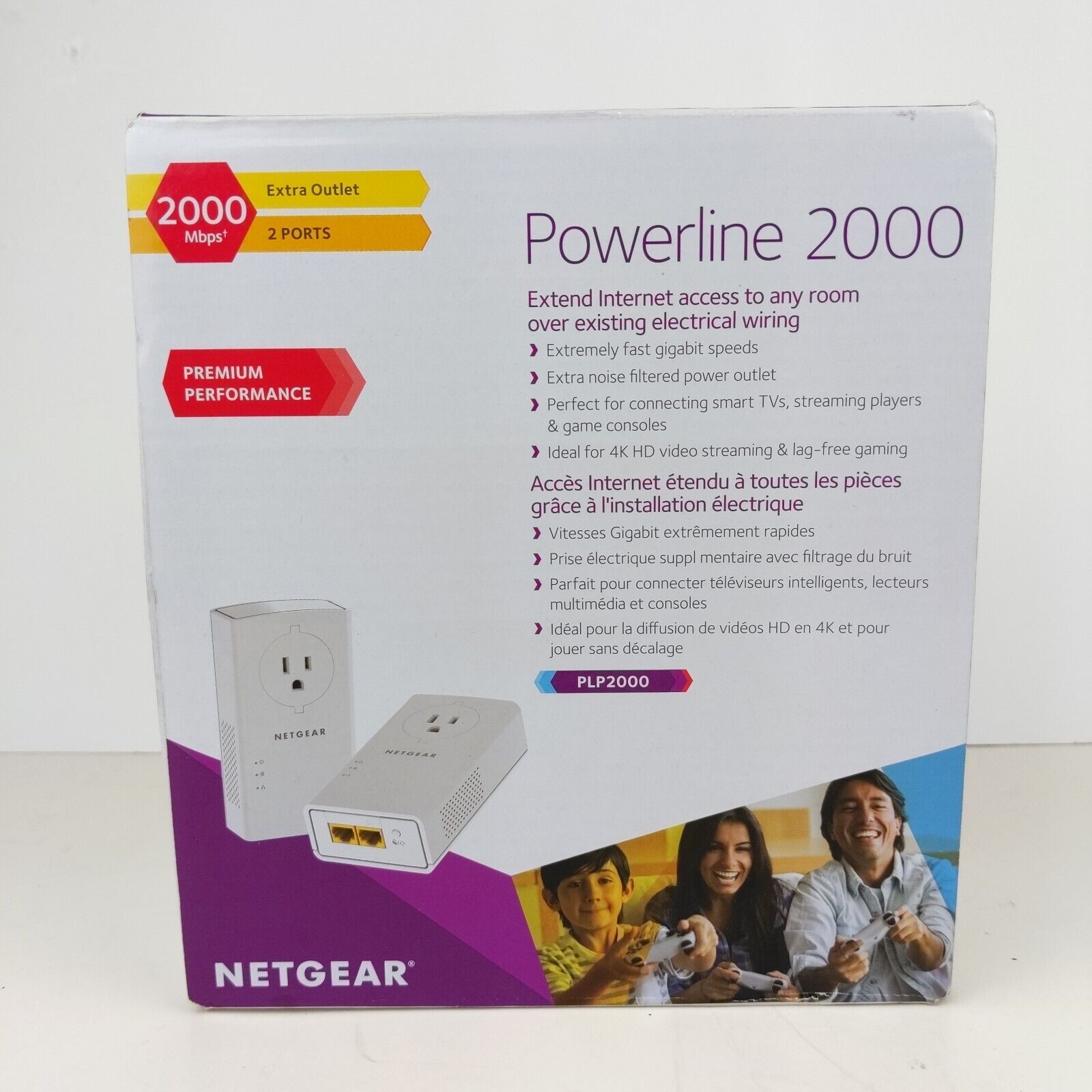 Netgear Powerline PLP2000 Network Extender  Never Used