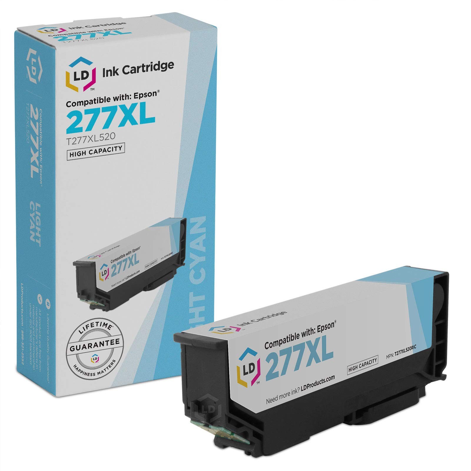 LD T277XL520 277XL Light Cyan Ink Cartridge for Epson XP-850 XP-860 XP-950 XP960