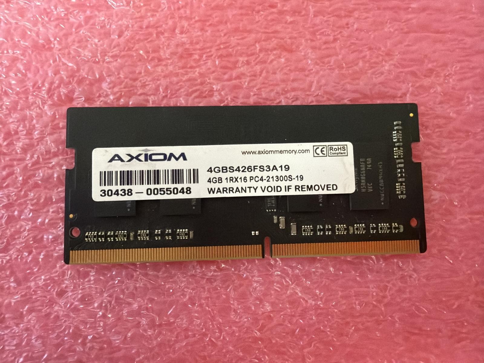 AXIOM 4GBS426FS3A19 4GB 1Rx16 PC4-21300S-19 SODIMM